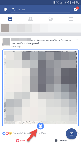 Скриншот Facebook Фотографии