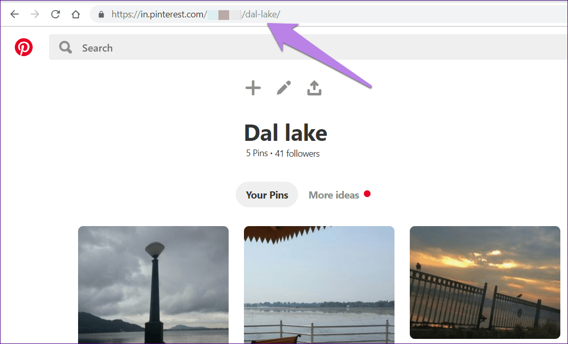 Поделитесь досками Pinterest 4