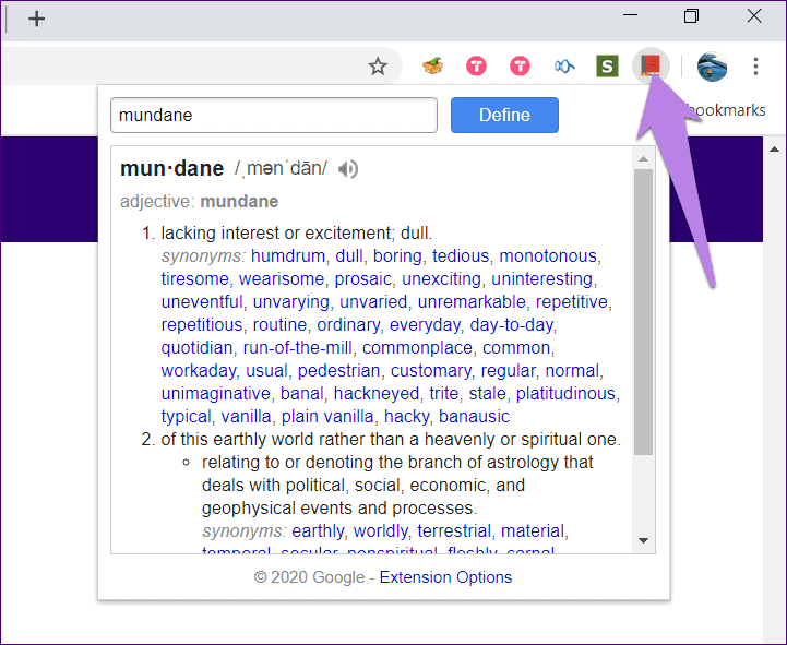 Лучшие расширения словаря Chrome 3