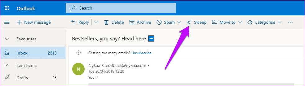 Создание и управление правилами в Office 365 Webmail 4