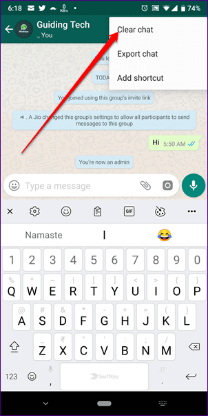 Удалить группу WhatsApp навсегда 9