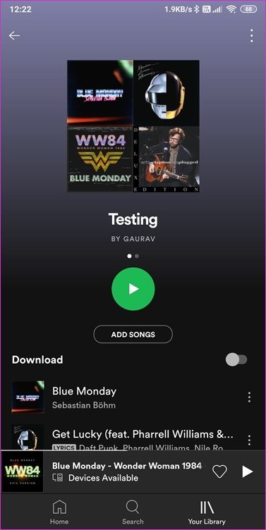 Изменить обложку плейлиста на Spotify 5