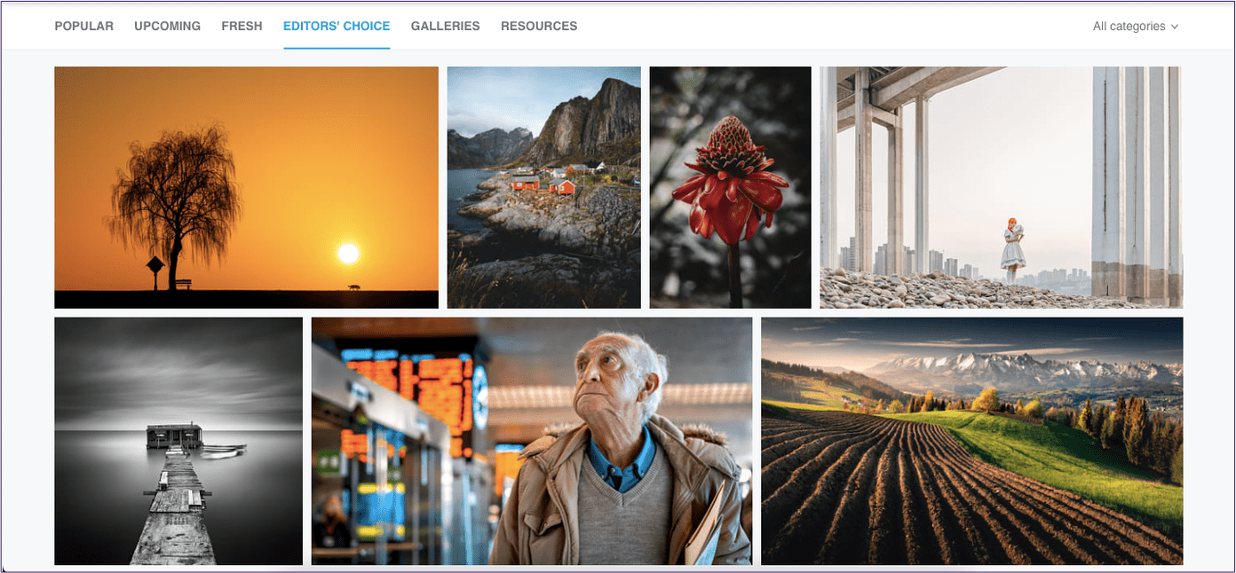 выбор редакторов 500px