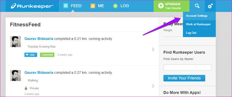 Как перенести прогоны из Runkeeper в Strava 3