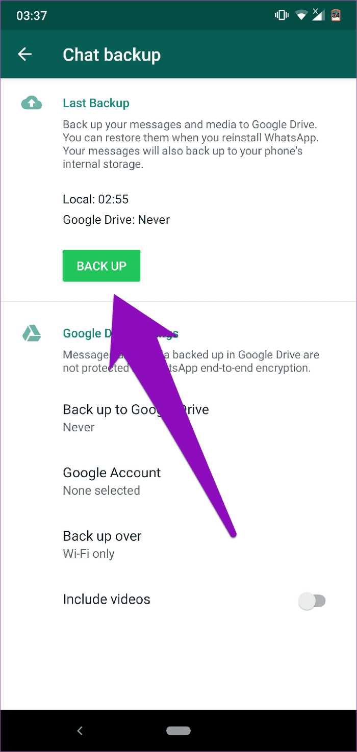 Исправить ожидание этого сообщения Ошибка WhatsApp 02