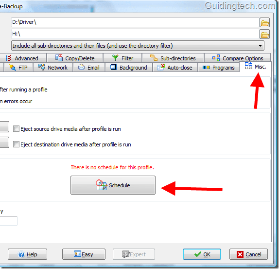 Schedulebackup1