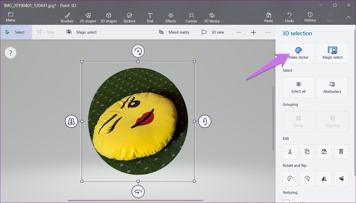 Круги на полях в Paint 3D 20