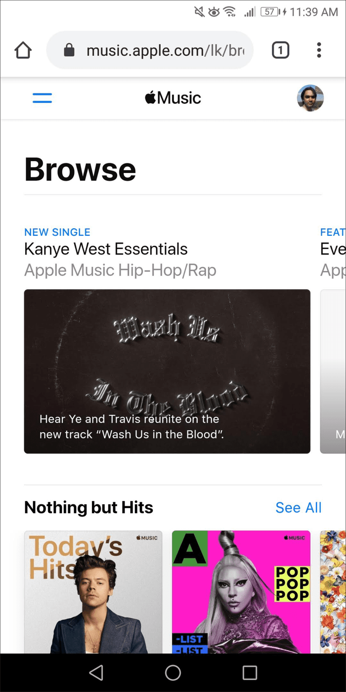 Веб-плеер Apple Music 3