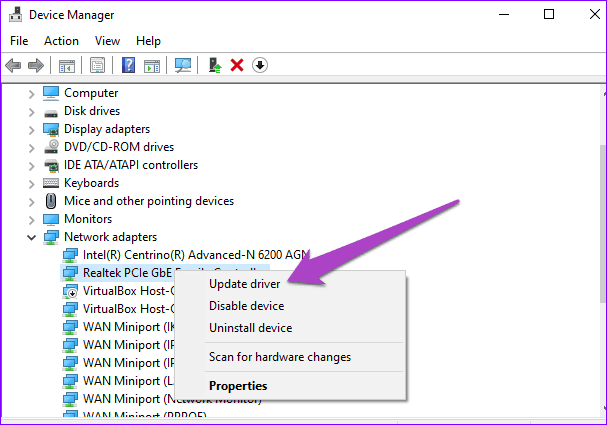 Исправлена ​​​​ошибка, из-за которой Ethernet в Windows 10 продолжает отключаться 18