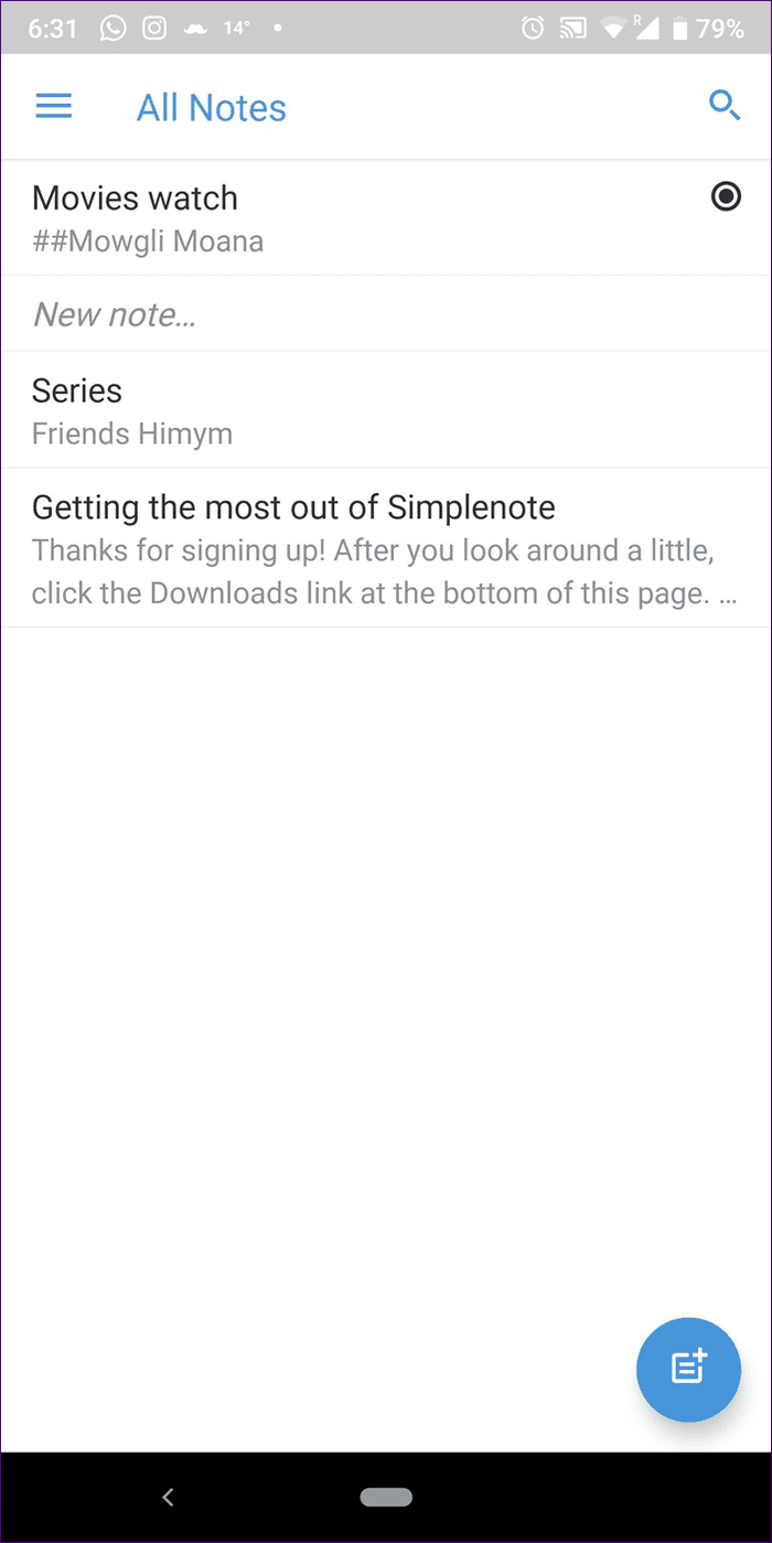 Evernote против Simplenote 11