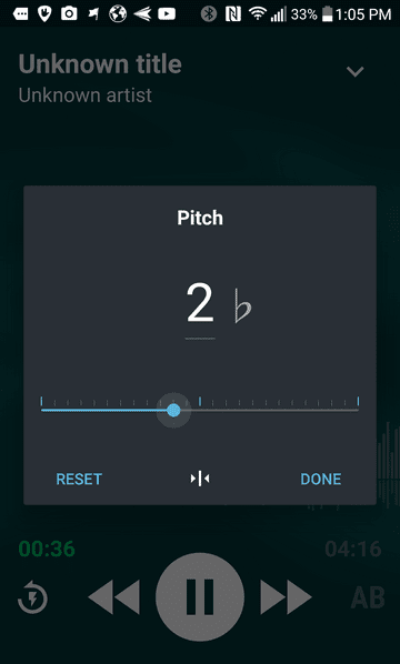 Riff Studio Изменить высоту тона