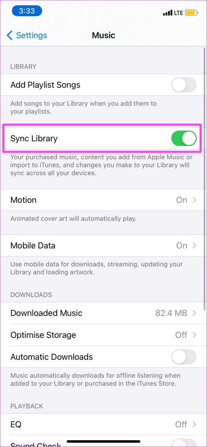 Исправить Apple Music Mac, не синхронизирующий iphone 07