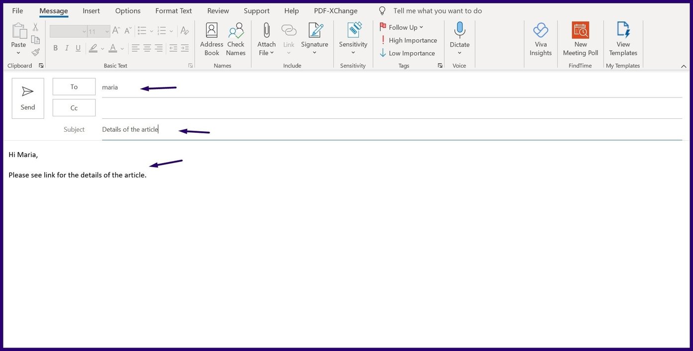 Как добавить и удалить гиперссылку в Microsoft Outlook шаг 3
