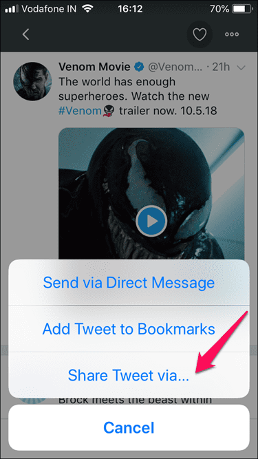 Скачать видео из Twitter на Iphone Web 2