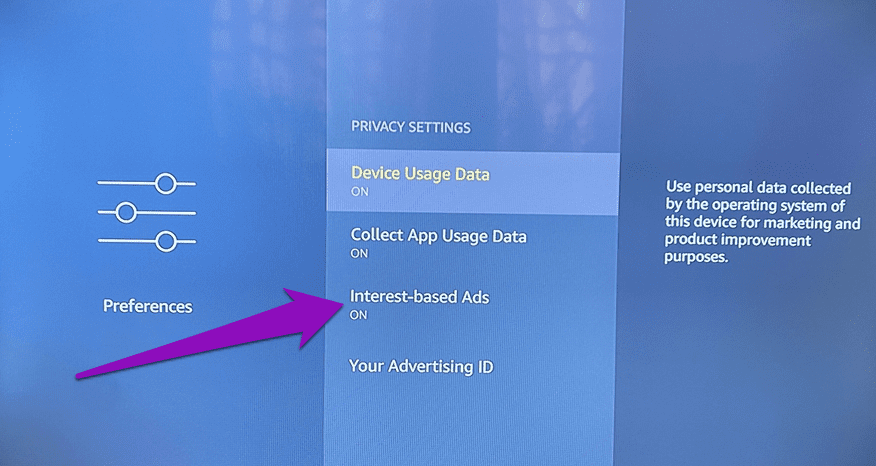 Уменьшить использование данных Fire TV Stick 05