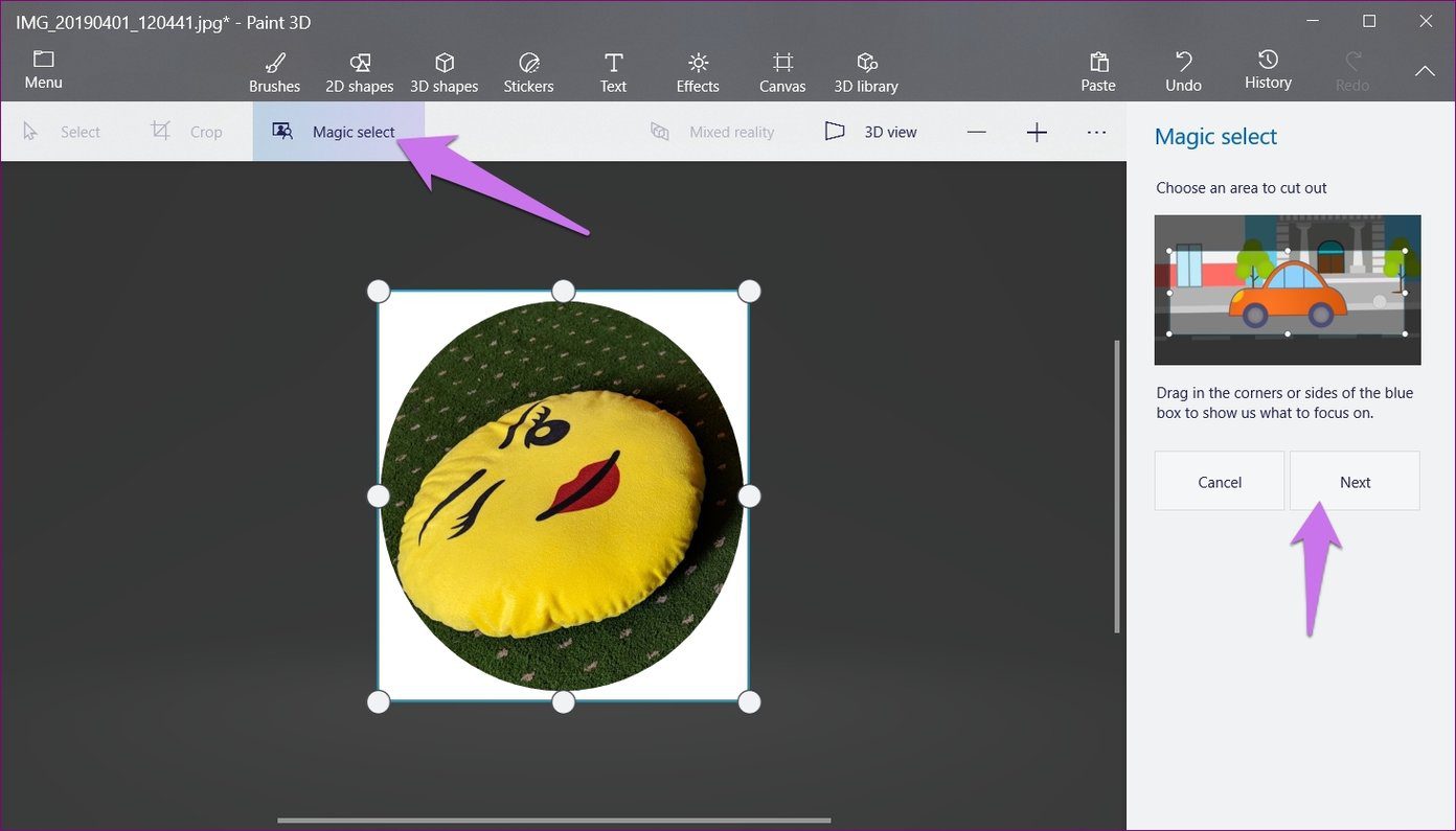 Круги на полях в Paint 3D 12