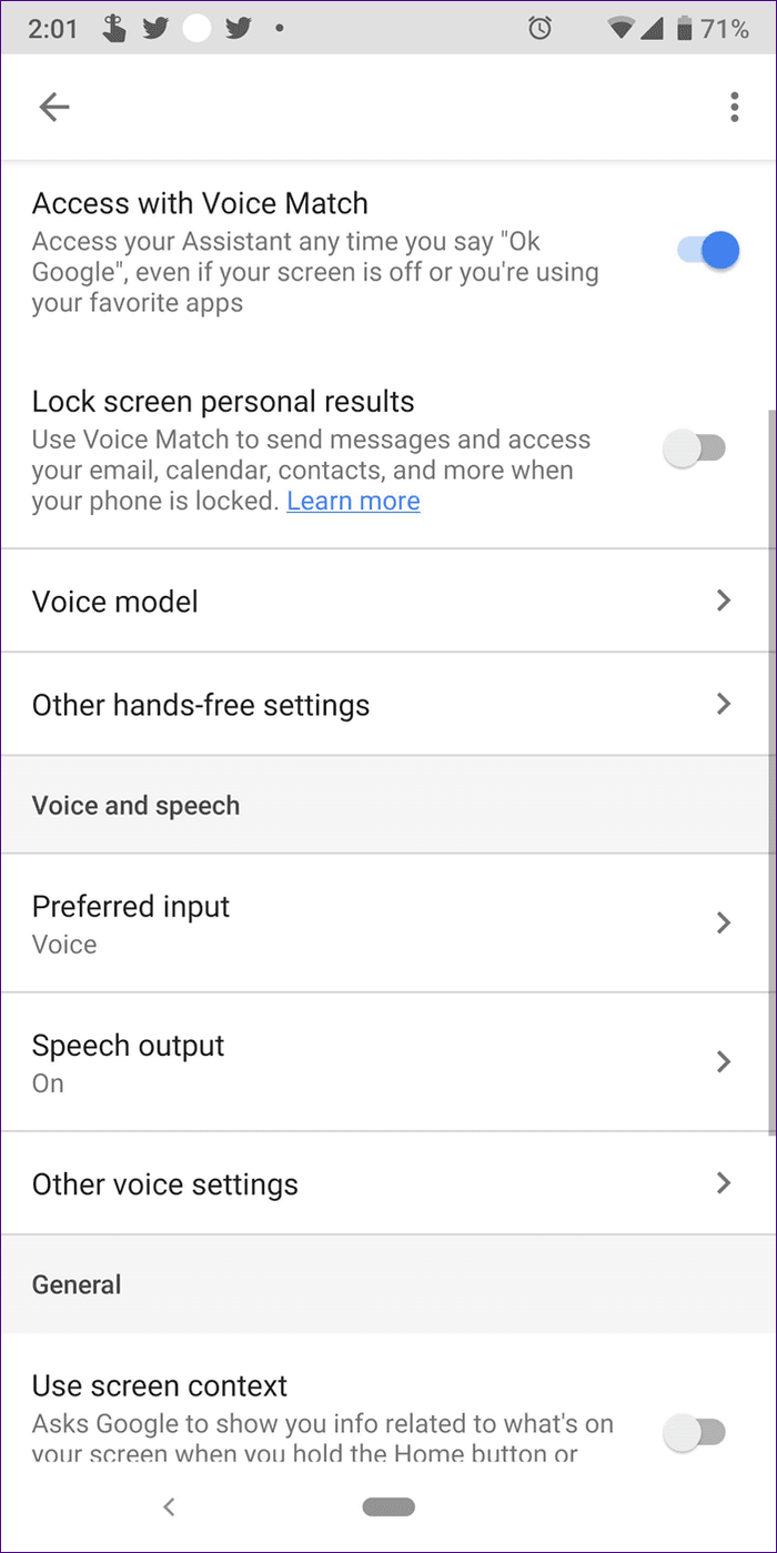 Настройки Google Ассистента 22
