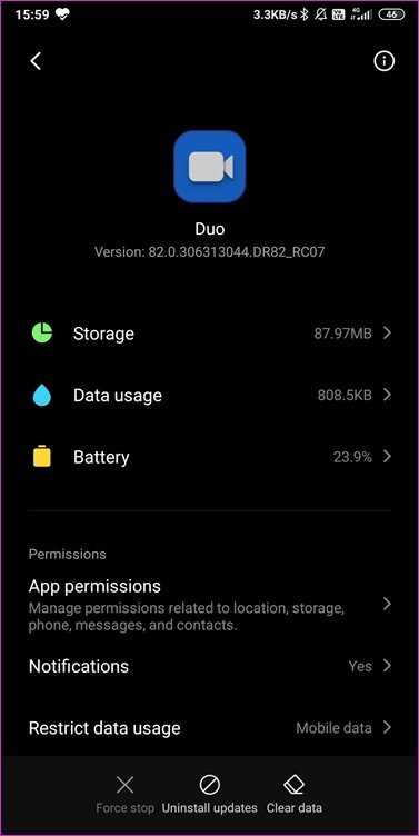 Исправить Google Duo не работает 7