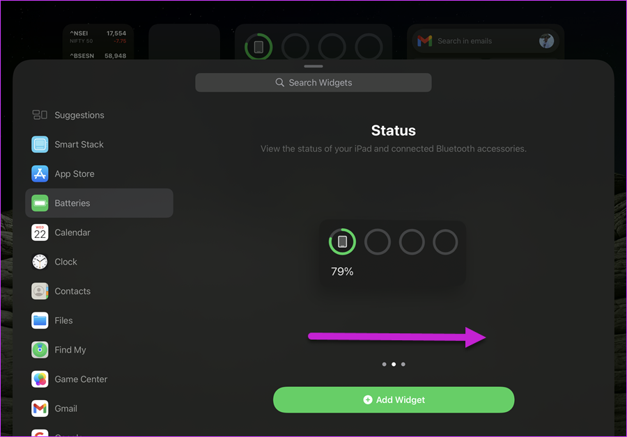 Как настроить виджеты в Pad OS 4