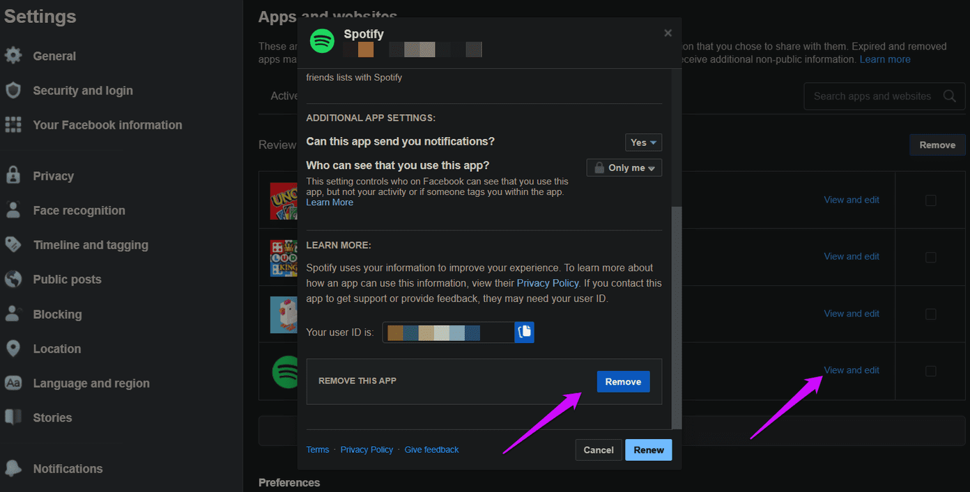 Как отвязать Spotify от учетной записи Facebook 5