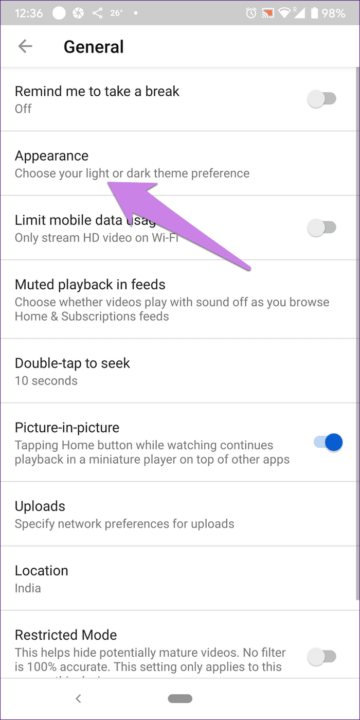 Отключить Google Apps в темном режиме 52