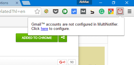 Multinotifier Выберите конфигурацию