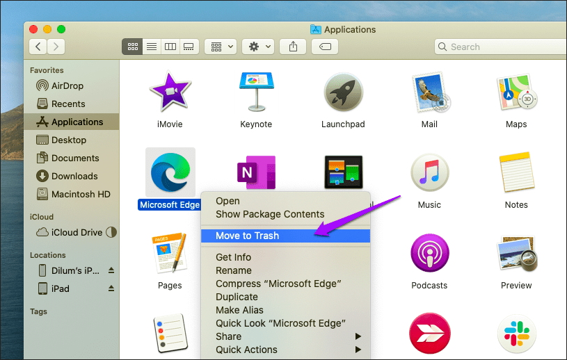 Удалите Microsoft Edge Chromium 12