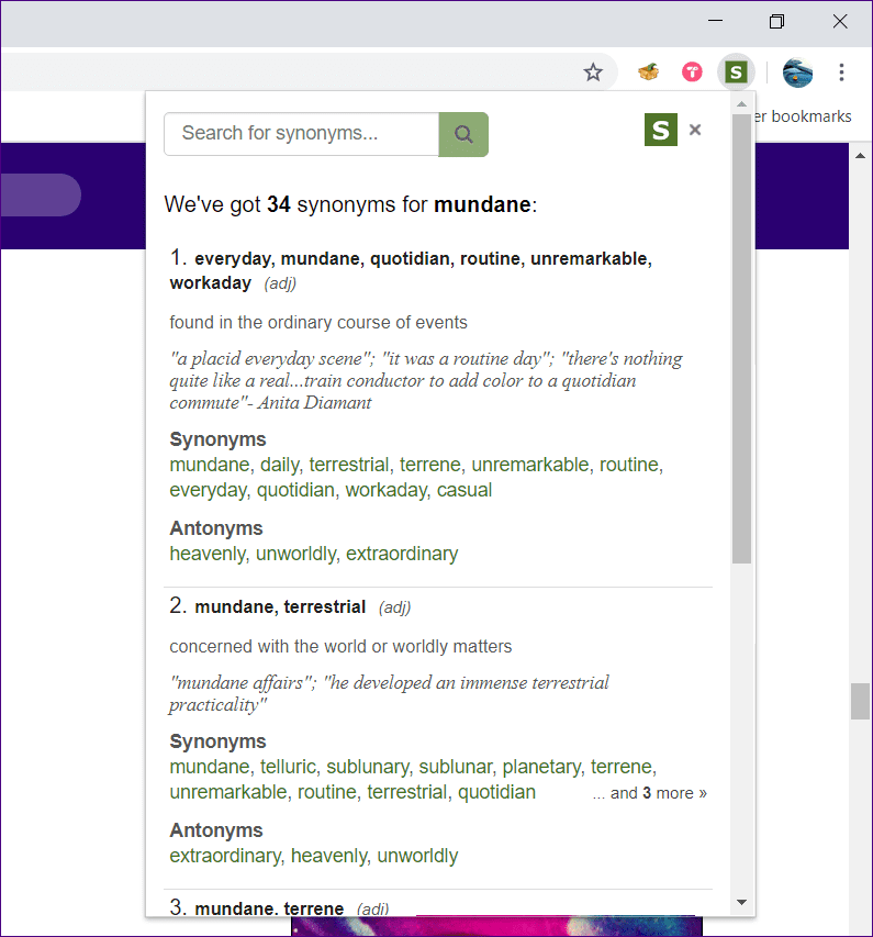 Лучшие расширения словаря Chrome 17
