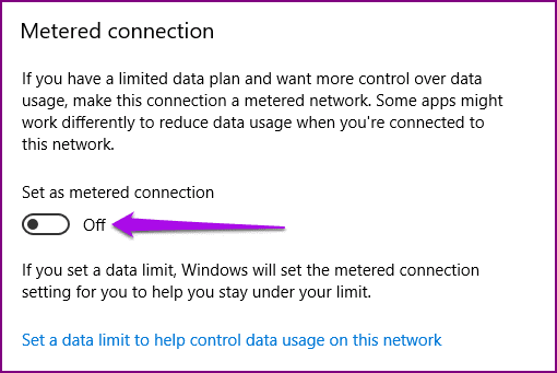 Ноутбук Windows не подключается к точке доступа Android Измеренное подключение
