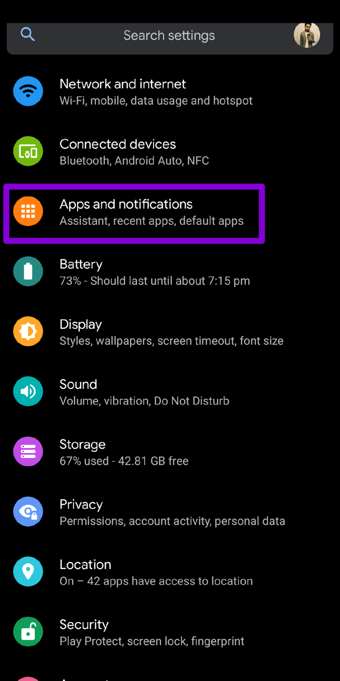 Настройки на Android