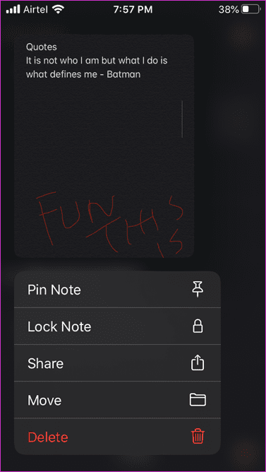 Ноутбук Zoho против Apple Notes 23