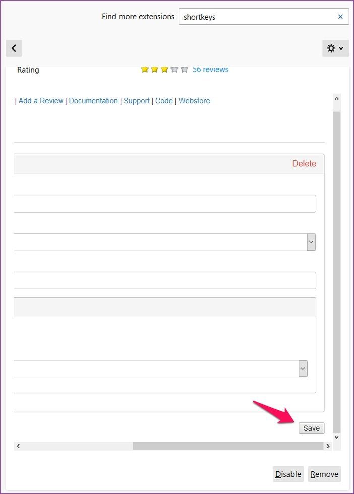 Настройка сочетаний клавиш Firefox 13