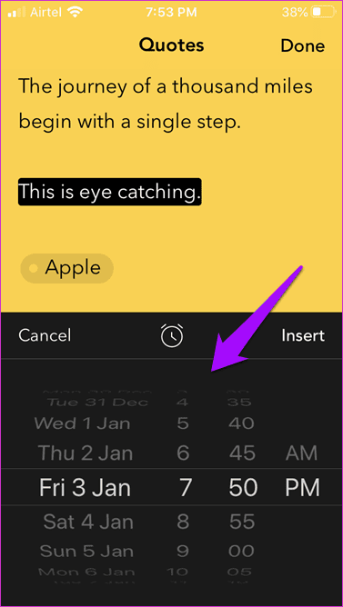 Ноутбук Zoho против Apple Notes 21