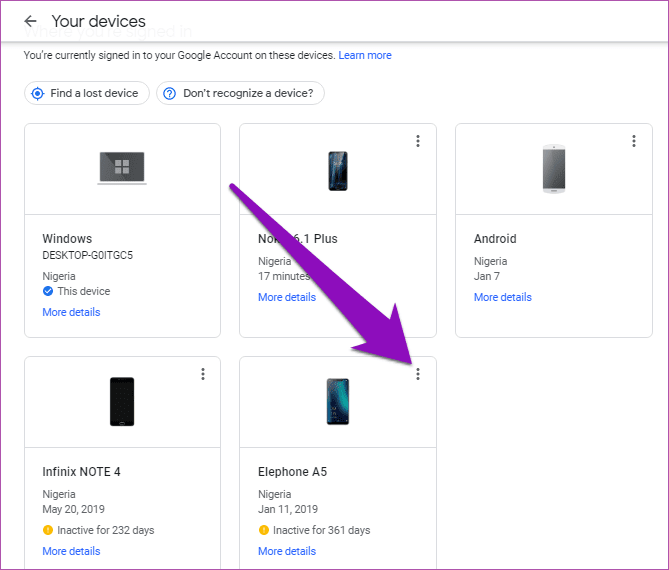 Удалить старую учетную запись Google телефона 3