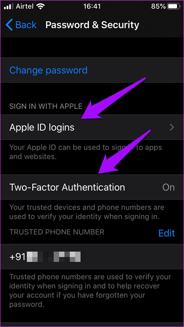 Войти с Apple Id в I OS 13 11