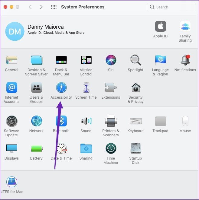 Параметры специальных возможностей Mac