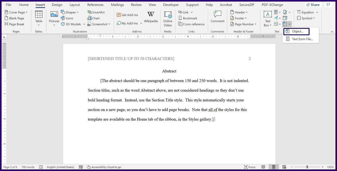 Как объединить документы Microsoft Word, шаг 5