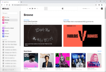 Веб-плеер Apple Music 1