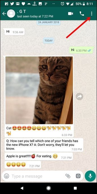 Пересылать сообщения Whats App на электронную почту 1