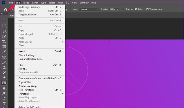 Очистить рабочий диск Photoshop 2