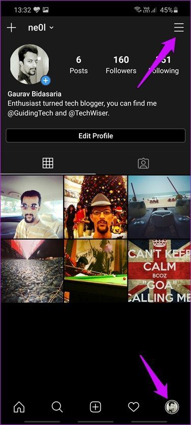 Просмотреть все веб-сайты, которые вы посетили в Instagram 2