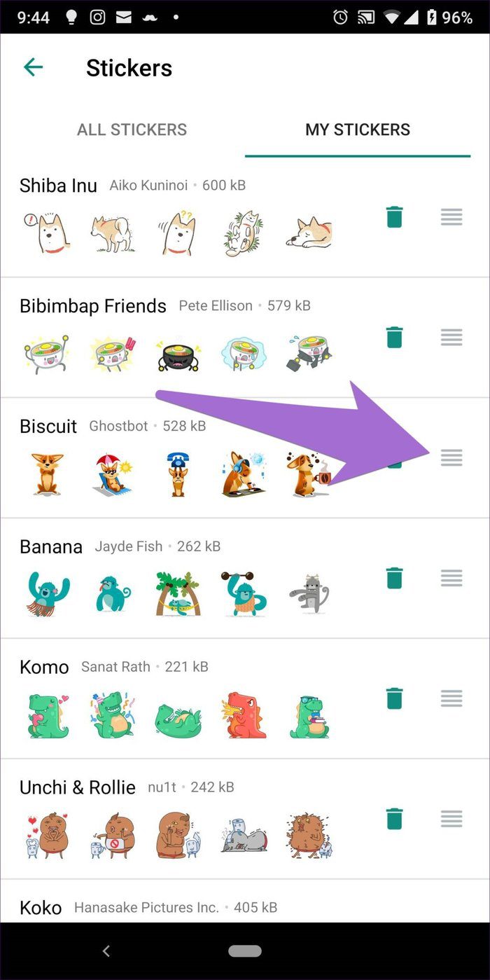 Стикеры Whatsapp Как использовать 16