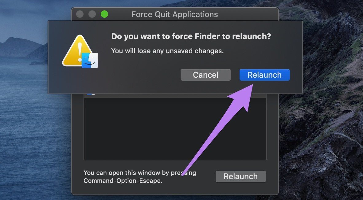 Исправление отсутствующих значков на рабочем столе Mac, которые не отображались 03