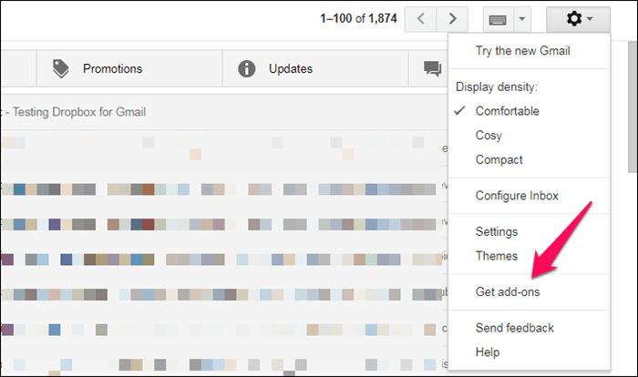 Доступ и использование Dropbox из Gmail 7