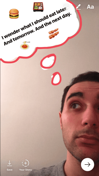 Истории Instagram Креативные настройки Бумеранг Настройки Doodle Emojis 7