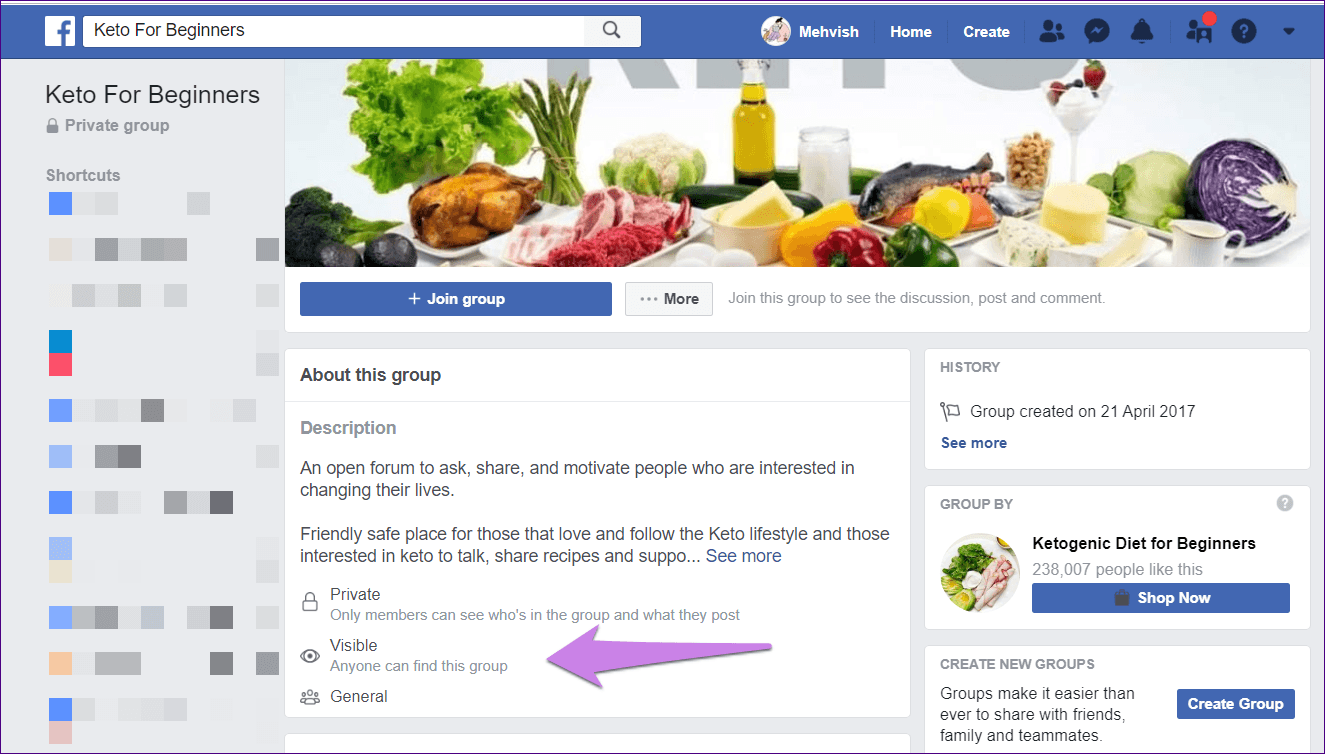 Настройки конфиденциальности Facebook Closed Secret и Private Group 8