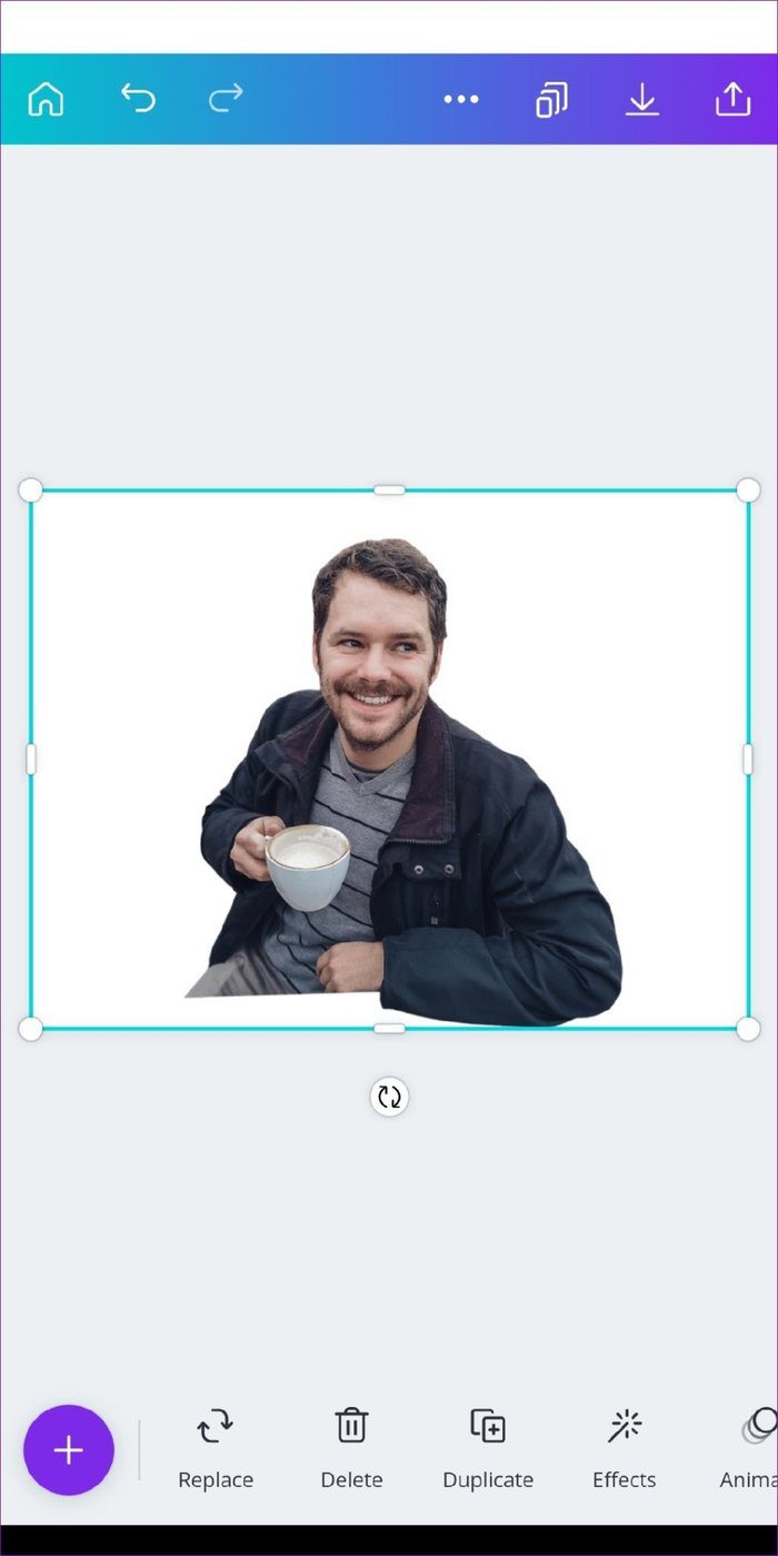 Удалить фон в приложении Canva