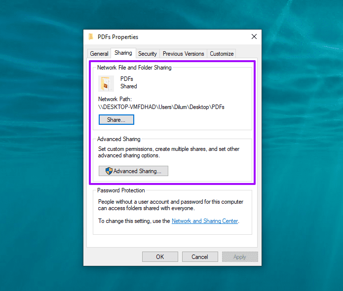 Настройка общего доступа к локальным папкам между Windows и Mac 5