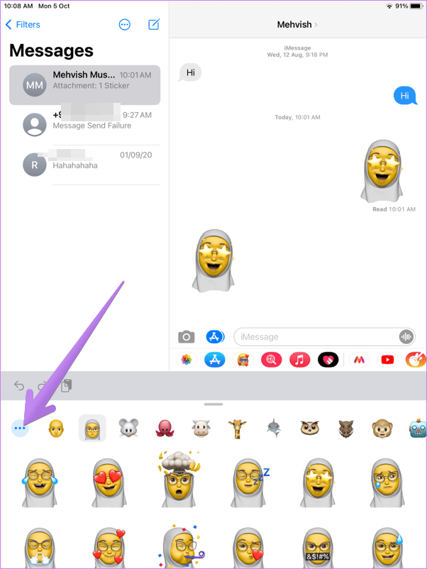 Используйте наклейку imessage memoji в WhatsApp Telegram Facebook 2