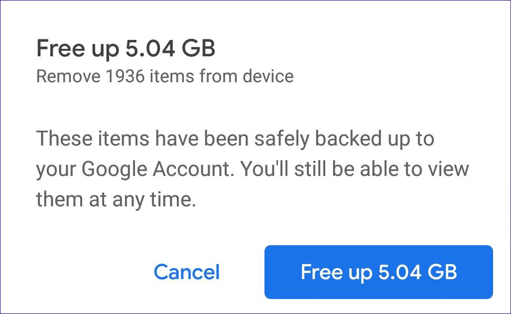 Google Фото Освободите место Android Ios Часто задаваемые вопросы 9